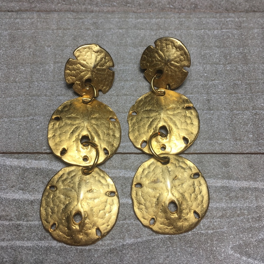 Gold Tone Dangle Earrings